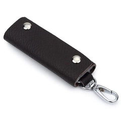 Leather Double Snap Key Holder Key Ring Organizer Accessories