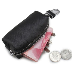Leather Key Holder Organizer Key Ring Bag Keys Case Pouch