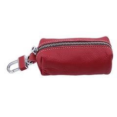 Leather Key Holder Organizer Keychain Purse Bag Keys Case Pouch