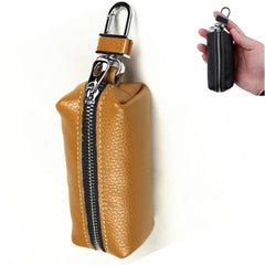 Leather Key Holder Organizer Key Ring Bag Keys Case Pouch