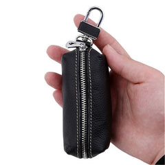 Leather Key Holder Organizer Key Ring Bag Keys Case Pouch
