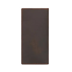 Leather Men's Wallet Crazy Horse Long slot Dollar Wallet