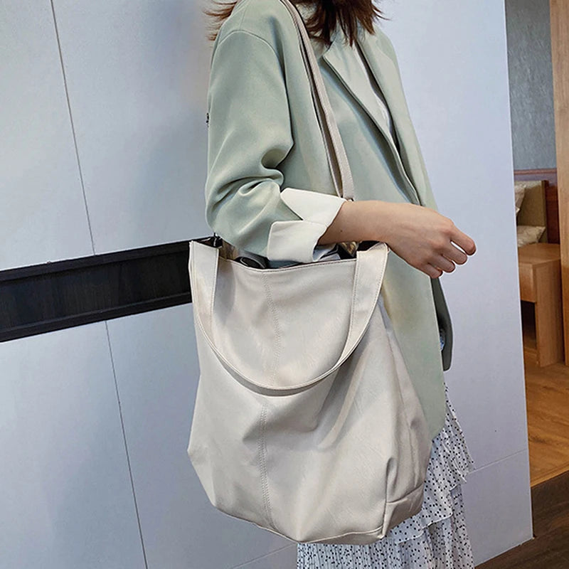 Leather Shoulder Bags Soft Handbags Women Large Capacity Bags