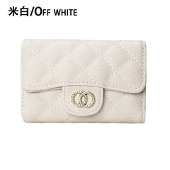 Real Cowhide Leather Wallet Key Holder Mini Purse for Women
