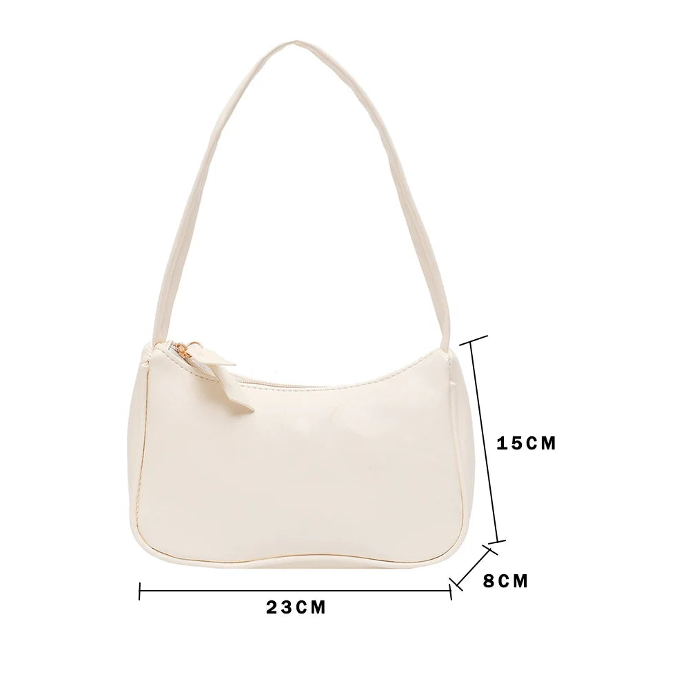 Leather Women Bag Underarm Bag High Shoulder Bag All-match Handbags