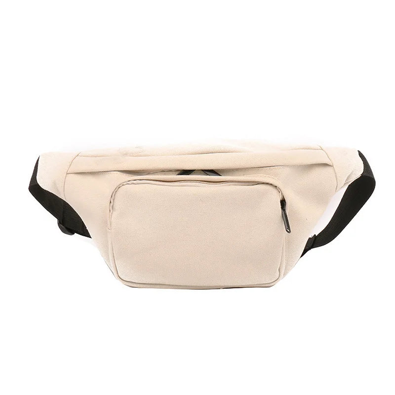 Leisure Canvas Waist Bag Fanny Pack Belt Bags Crossbody Chest Pack