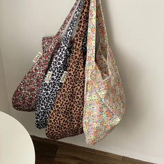 Leopard Print Style Single Shoulder Hand Bag For Girls