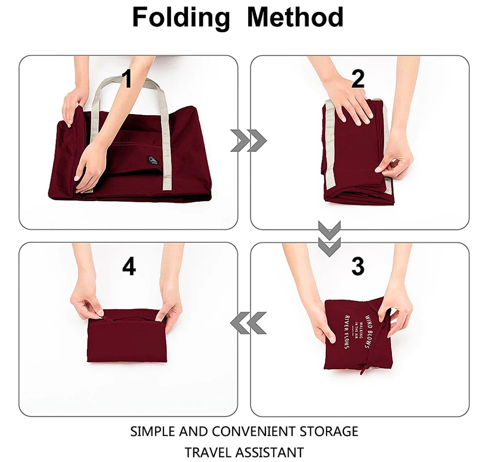 Leopard Series Printing Travel Bag Unisex Foldable Handbags Organizers