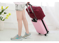 Leopard Series Printing Travel Bag Unisex Foldable Handbags Organizers