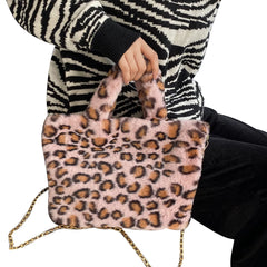 Leopard/Spots/Zebra Stripe Print Handbag Women Female Shoulder Bag