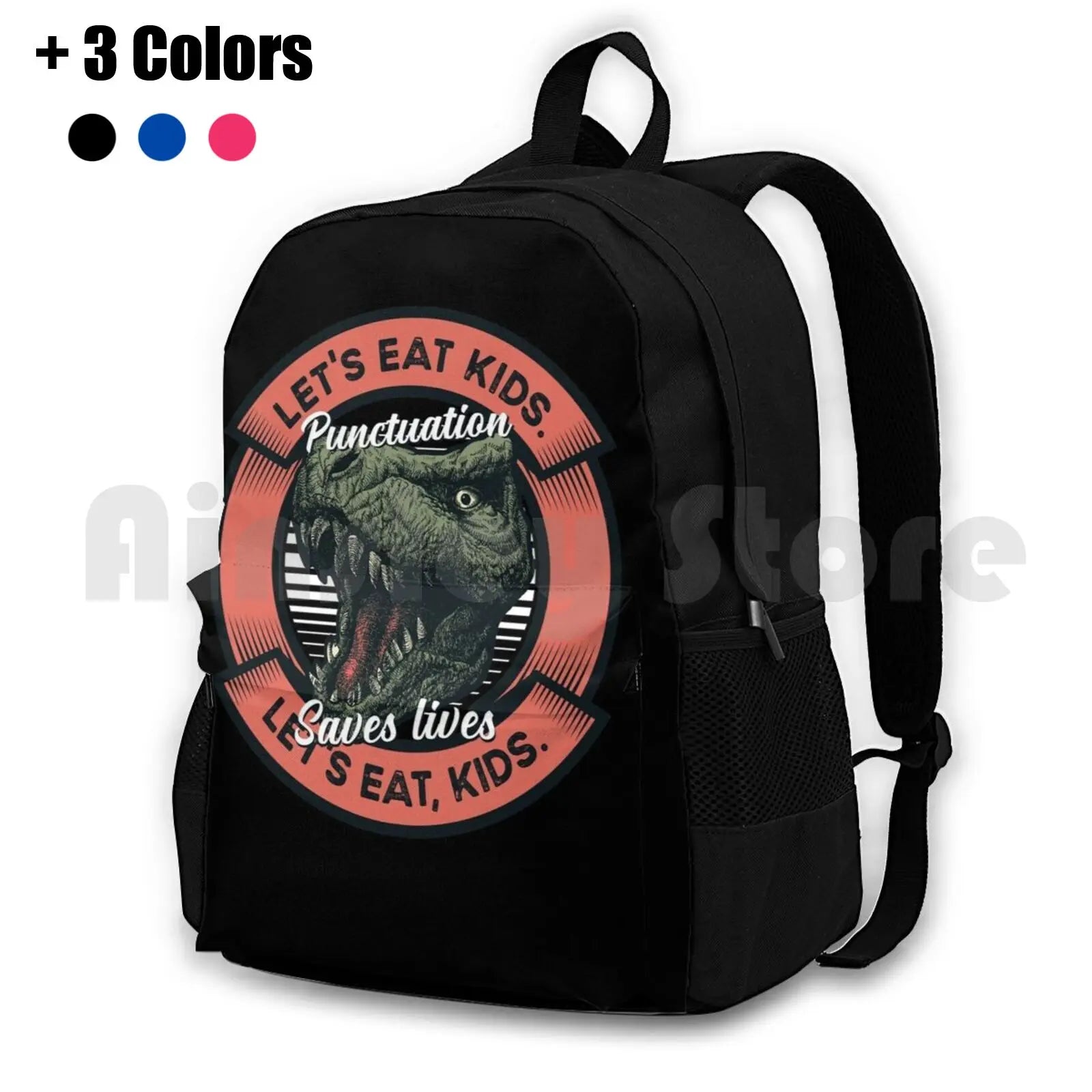 Funny Punctuation Saves Lives Backpack
