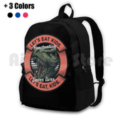 Funny Punctuation Saves Lives Backpack