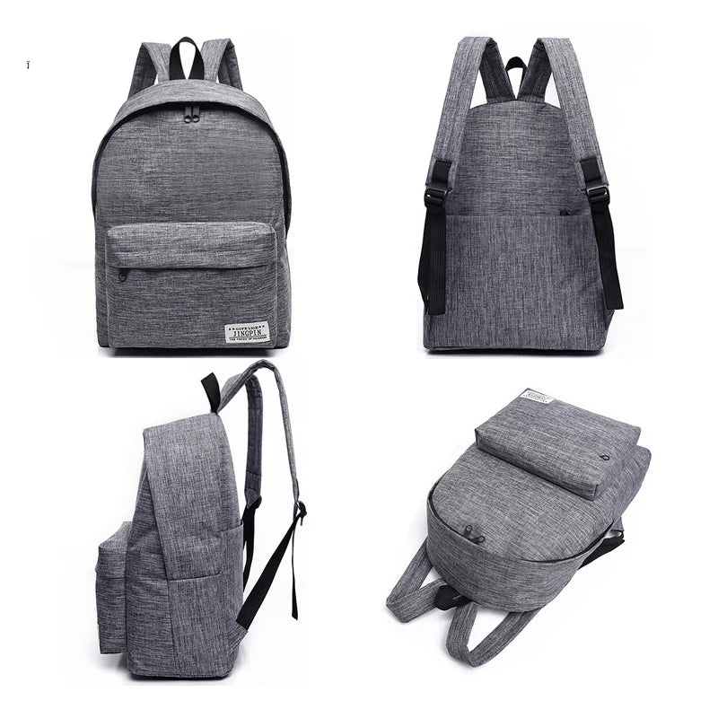 13.3 Inch Laptop Backpack Men Canvas Bag