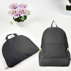Foldable Backpack Sports Travel Hiking Bag Text Print Outdoor Pack