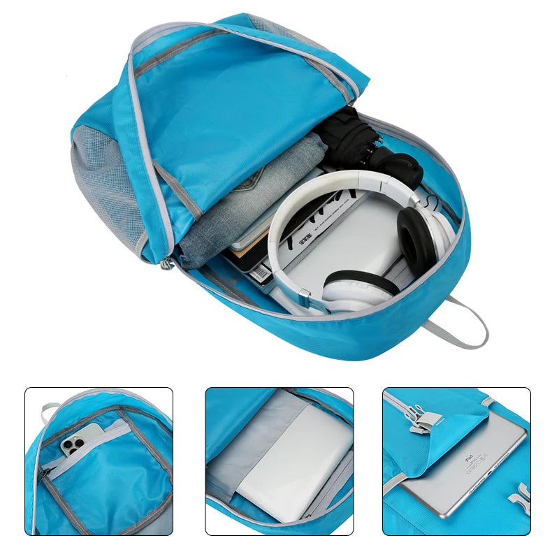 Foldable Waterproof Rucksack Outdoor Travel Backpack