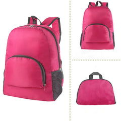 Skull Print Lightweight Folding Backpack Water Repellent Bag for Men Women