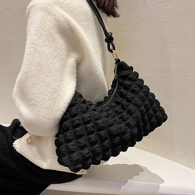 Soft Winter Tote Bag Armpit Bag Women's Handbag
