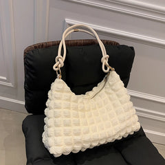 Winter Soft Women Handbag Large Tote Bag