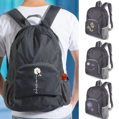 Portable Foldable Backpack Ultralight Climbing Travel Hiking Bag Daisy Pattern