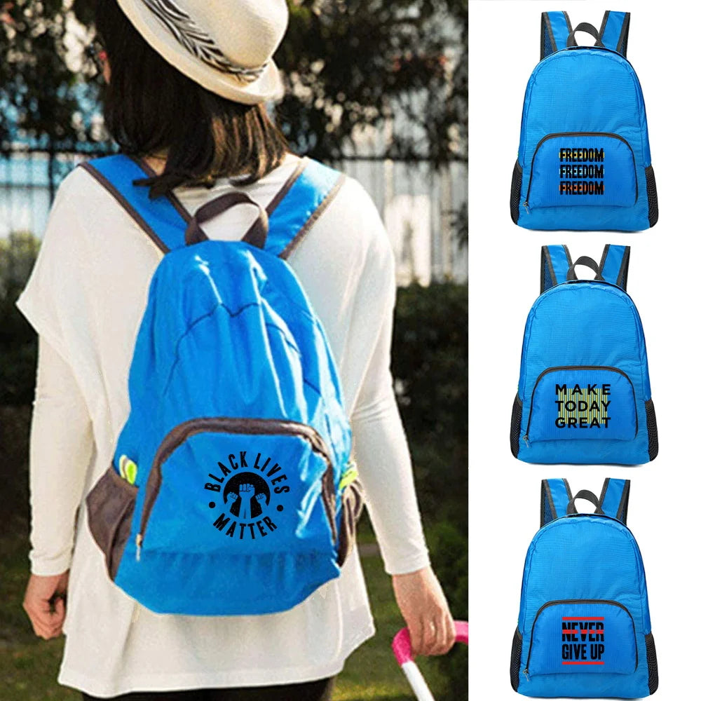 Portable Foldable Backpack Travel Daypack Camping Sports Mountaineering Pack