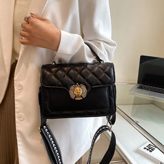 Women's Lingge Chain Bag, Single Shoulder Messenger Bag