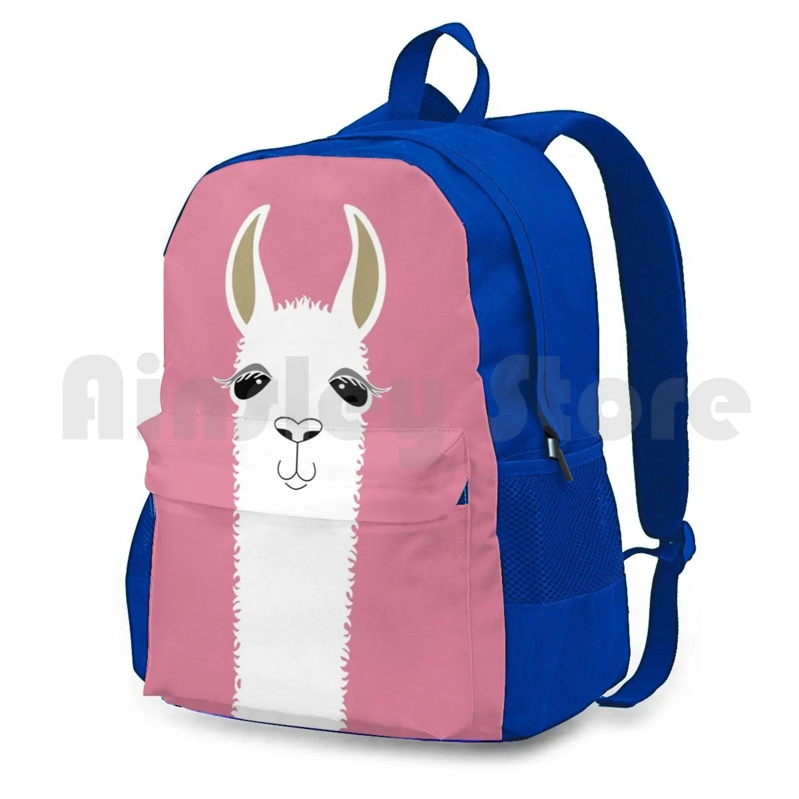 Llama Portrait #5 Outdoor Hiking Backpack Waterproof Camping Travel Pet