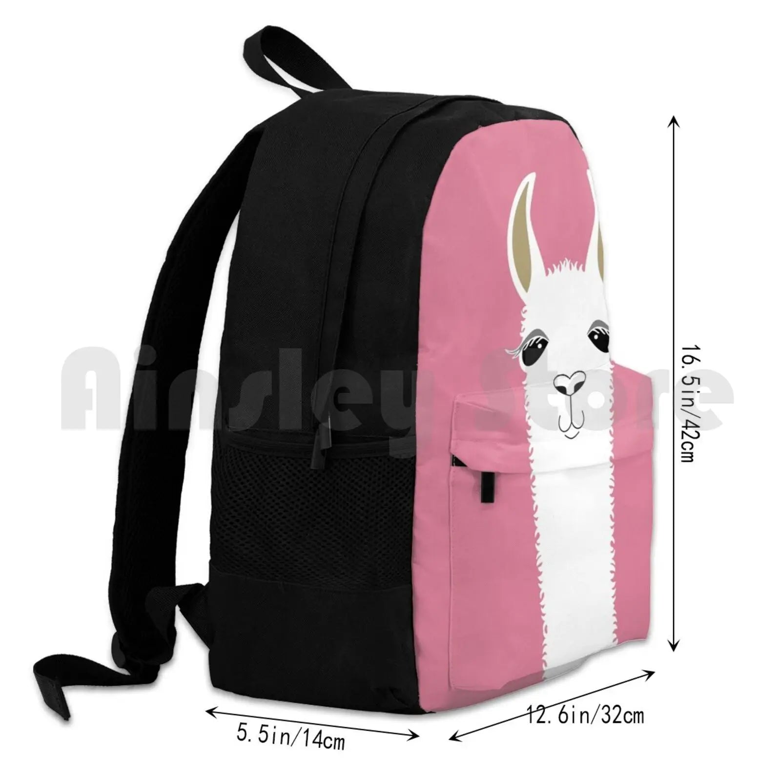 Llama Portrait #5 Outdoor Hiking Backpack Waterproof Camping Travel Pet