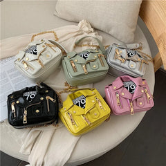 Personalized Locomotive Women's Bag with Chain Strap