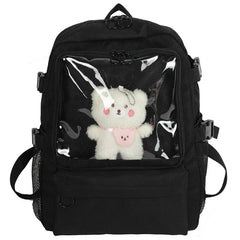 Lolita Bag Backpack Transparent Multi-Pocket Schoolbag