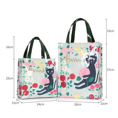 London Style Eco Friendly Flower Shopper Bag Waterproof Tote Handbag