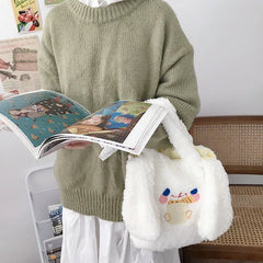 Soft Plush Women Shoulder Bag Furry Casual Tote Messenger Bags
