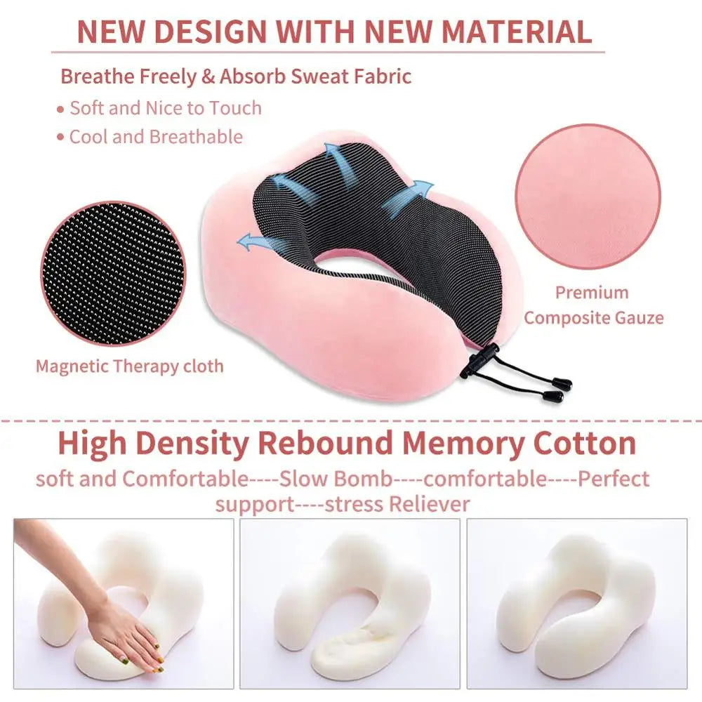 Memory Foam Leg Pillow Soft Slow Rebound Travel Neck Pillow