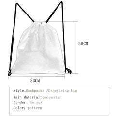 Sloth Print Backpack for Students Women Drawstring Pocket Colorful