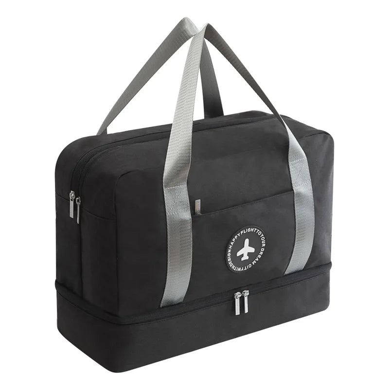 Travel Duffle Bag with Wet Dry Separation Storage Organizer