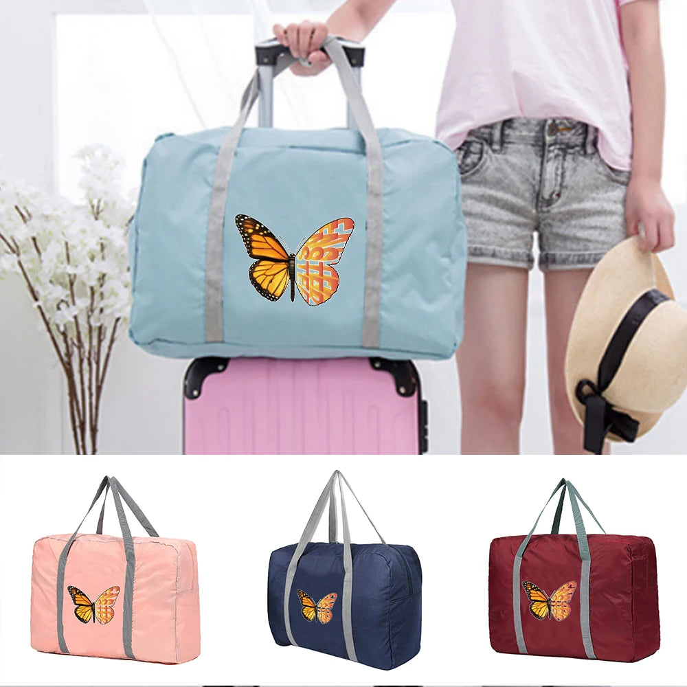 Large Travel Tote Bag Organizer Foldable Duffle Handbag