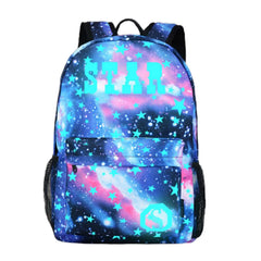Luminous Backpack USB Charging Port Bookbag for School Teens