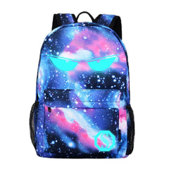 Luminous Backpack USB Charging Port Bookbag for School Teens