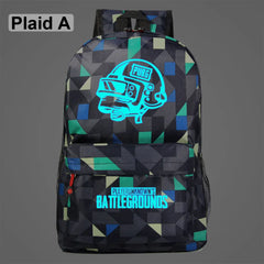 Luminous PUBG Helmets School Bag for Children