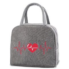 Love Print Insulated Lunch Bag Thermal Cooler Tote Organizer