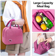 Skull Print Insulated Lunch Bag for Kids and Women