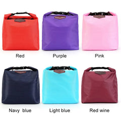 Portable Tote Cooler Bag Bento Pouch Lunch Container School Food Storage