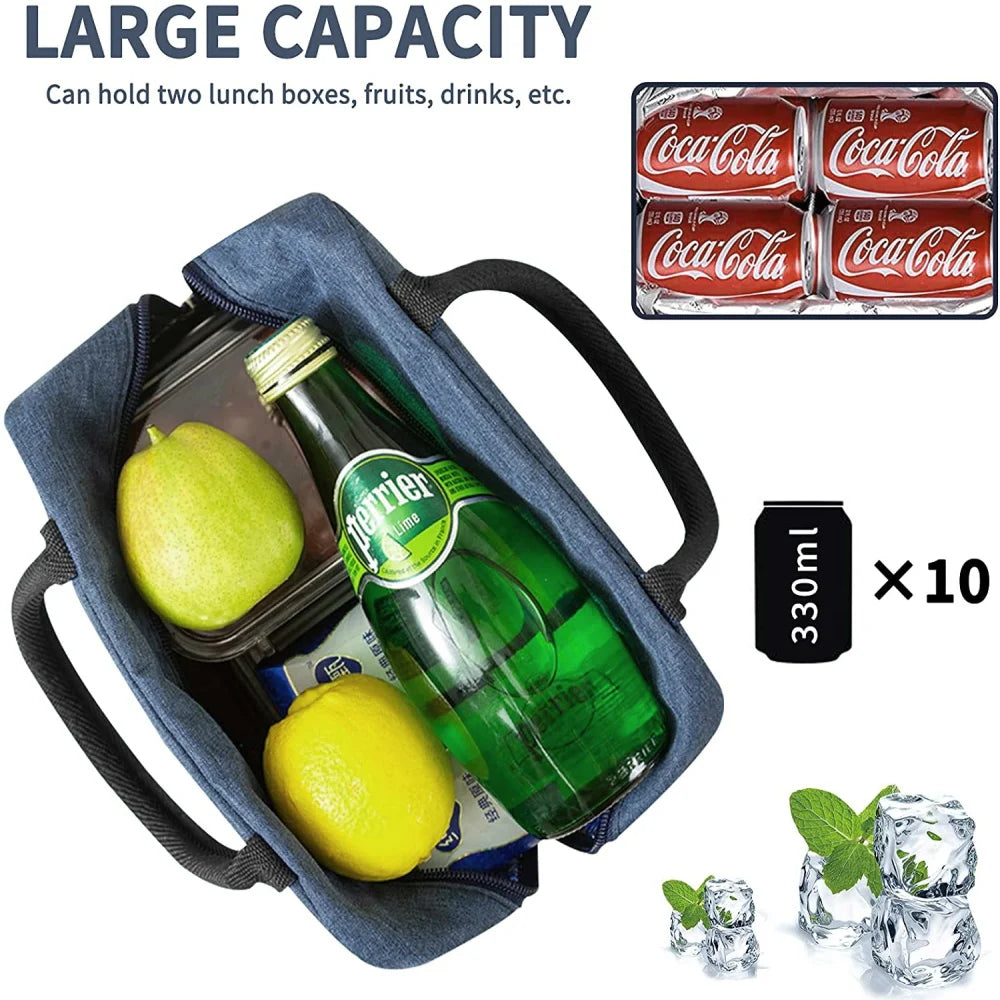 Insulated Lunch Bag Cooler Tote for Work Travel Storage