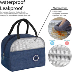 Insulated Lunch Bag Cooler Tote for Work Travel Storage