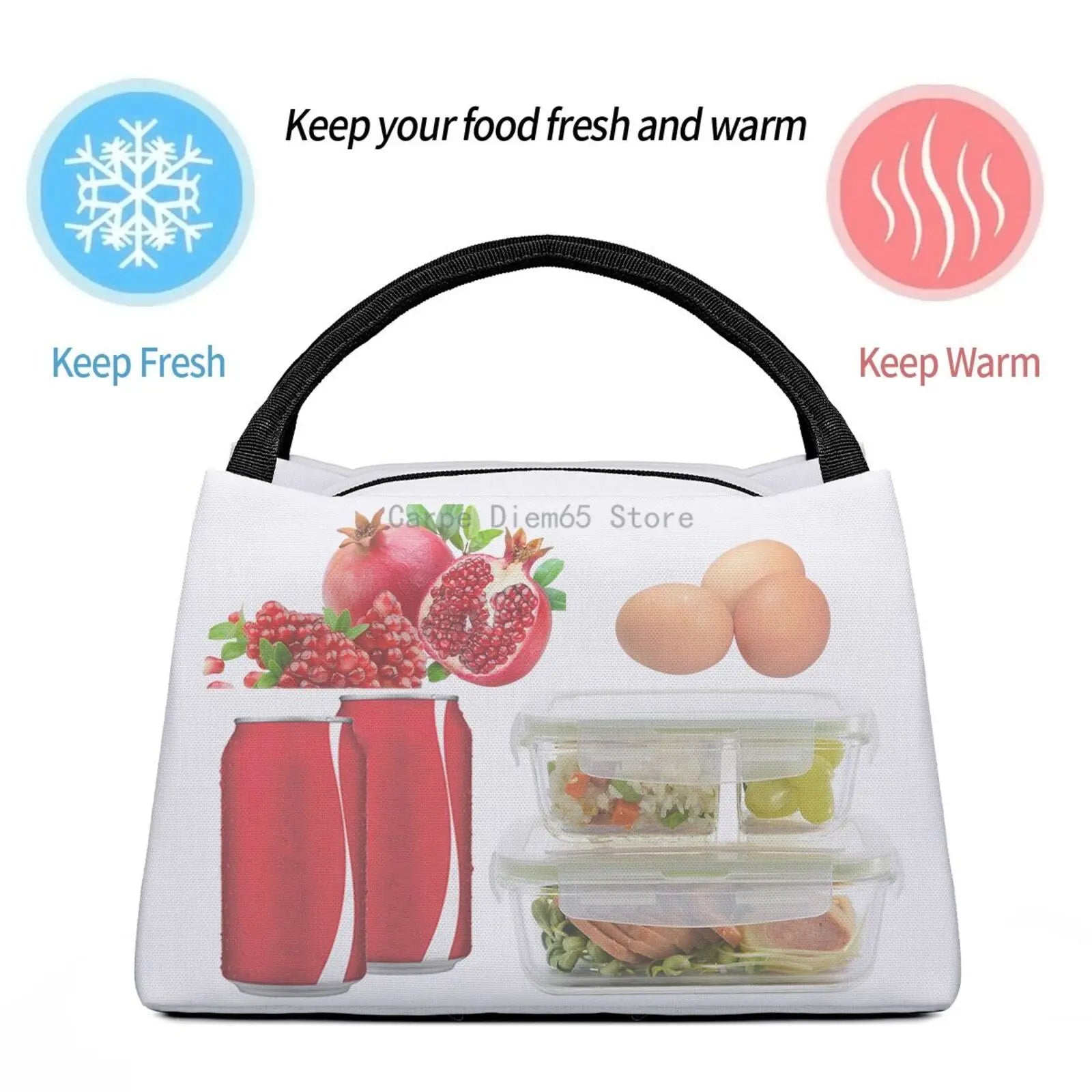 Greek Evil Eye Lunch Bag Tote Insulated Waterproof Men/Women Work Travel