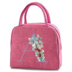 Canvas Lunch Bag Insulated, Outdoor Picnic Thermal Portable