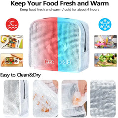 Insulated Lunch Bag for Women Thermal Portable Bento Pouch Food Storage Bags