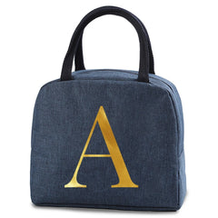 Canvas Lunch Bag Insulated Cooler Handbag Organizer