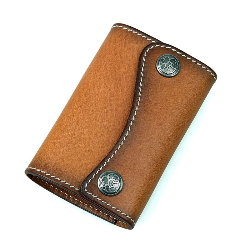 Veg Leather Mini Key Bag Car Key Case Key Chain 8130