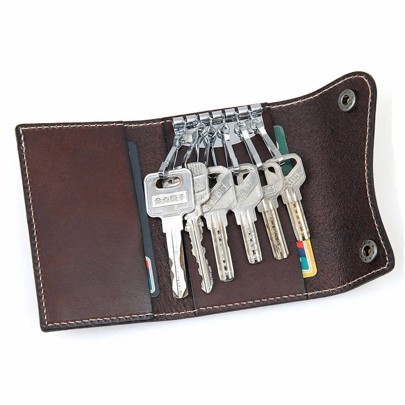 Veg Leather Mini Key Bag Car Key Case Key Chain 8130