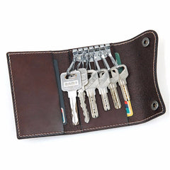 Veg Leather Mini Key Bag Car Key Case Key Chain 8130